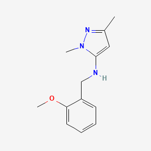 molecular formula C13H17N3O B15048331 N-(2-methoxybenzyl)-1,3-dimethyl-1H-pyrazol-5-amine 