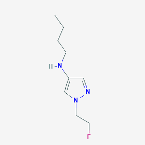 molecular formula C9H16FN3 B15048419 N-butyl-1-(2-fluoroethyl)-1H-pyrazol-4-amine 