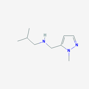 molecular formula C9H17N3 B15048457 [(1-methyl-1H-pyrazol-5-yl)methyl](2-methylpropyl)amine 