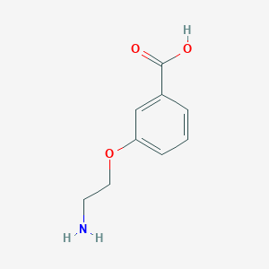 molecular formula C9H11NO3 B15048602 3-(2-aminoethoxy)benzoic Acid 