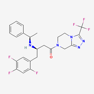 (R)-3-[(R)-1-Phenylethylamino]-1-[3-(trifluoromethyl)-5,6,7,8-tetrahydro-1,2,4-triazolo[4,3-a]pyrazine-7-yl]-4-(2,4,5-trifluorophenyl)-1-butanone