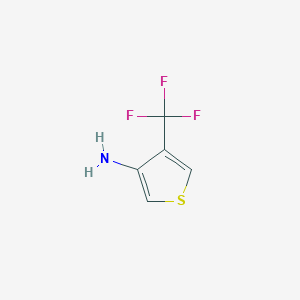 molecular formula C5H4F3NS B15048741 4-(Trifluoromethyl)thiophen-3-amine CAS No. 1956324-33-6