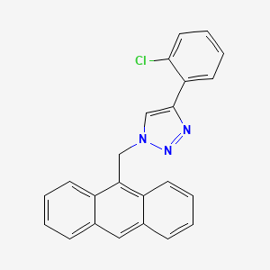 1-(9-Anthracenylmethyl)-4-(2-chloro-phenyl)-1H-[1,2,3]triazole