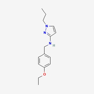 molecular formula C15H21N3O B15048831 N-[(4-ethoxyphenyl)methyl]-1-propyl-1H-pyrazol-3-amine 