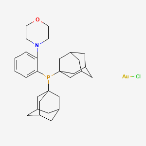 molecular formula C30H42AuClNOP B1504887 bis(1-adamantyl)-(2-morpholin-4-ylphenyl)phosphane;chlorogold 