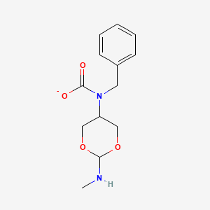 molecular formula C13H17N2O4- B15048941 N-benzyl-N-[2-(methylamino)-1,3-dioxan-5-yl]carbamate 