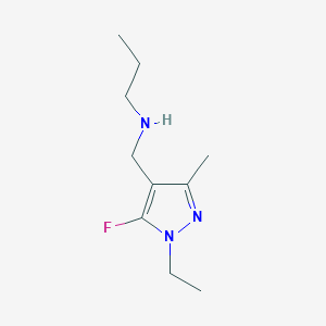 molecular formula C10H18FN3 B15048942 [(1-ethyl-5-fluoro-3-methyl-1H-pyrazol-4-yl)methyl](propyl)amine 