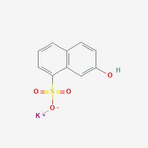 molecular formula C10H8KO4S B150490 Potassium 7-hydroxynaphthalenesulphonate CAS No. 30252-40-5