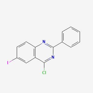 molecular formula C14H8ClIN2 B1504901 4-Chloro-6-iodo-2-phenylquinazoline CAS No. 257624-25-2
