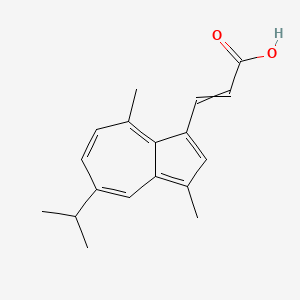 3-[3,8-Dimethyl-5-(propan-2-yl)azulen-1-yl]prop-2-enoic acid