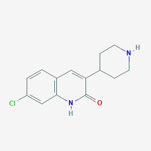 7-Chloro-3-(piperidin-4-YL)quinolin-2(1H)-one