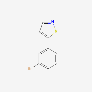 molecular formula C9H6BrNS B1504920 5-(3-Bromophenyl)isothiazole CAS No. 49602-96-2
