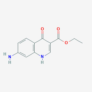 molecular formula C12H12N2O3 B1504928 Ethyl 7-amino-4-hydroxyquinoline-3-carboxylate CAS No. 85368-92-9