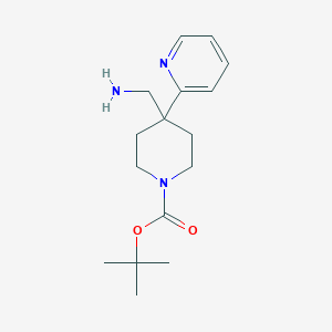 Tert-butyl 4-(aminomethyl)-4-(pyridin-2-YL)piperidine-1-carboxylate