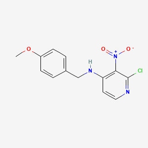 B1504940 2-Chloro-N-(4-methoxybenzyl)-3-nitropyridin-4-amine CAS No. 881844-09-3