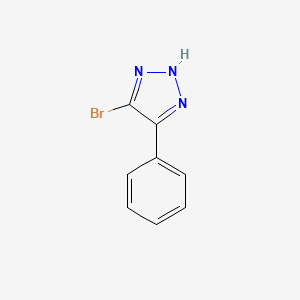 molecular formula C8H6BrN3 B1504956 4-Bromo-5-phenyl-1H-1,2,3-triazole CAS No. 21505-14-6