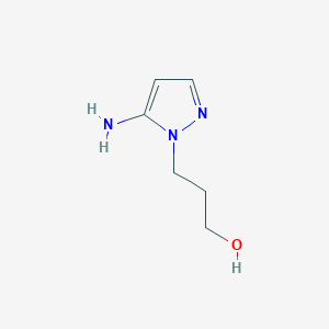 molecular formula C6H11N3O B150496 5-Amino-1-(3-hydroxypropyl)pyrazole CAS No. 131654-77-8