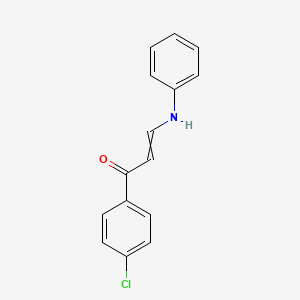 molecular formula C15H12ClNO B15049618 1-(4-Chlorophenyl)-3-(phenylamino)prop-2-EN-1-one 