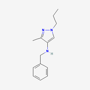 molecular formula C14H19N3 B15049642 N-benzyl-3-methyl-1-propyl-1H-pyrazol-4-amine 