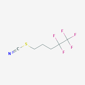molecular formula C6H6F5NS B15049672 4,4,5,5,5-Pentafluoropentyl thiocyanate CAS No. 212190-16-4
