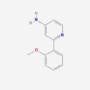 molecular formula C12H12N2O B15049704 2-(2-Methoxyphenyl)pyridin-4-amine 