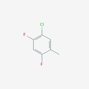 molecular formula C7H5ClF2 B15049841 1-Chloro-2,4-difluoro-5-methylbenzene 