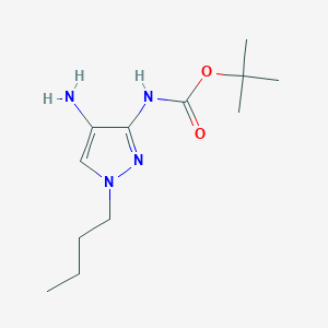 molecular formula C12H22N4O2 B15049855 tert-butyl (4-amino-1-butyl-1H-pyrazol-3-yl)carbamate 