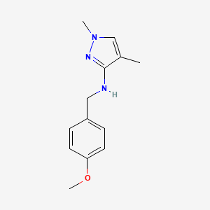 molecular formula C13H17N3O B15049872 N-(4-methoxybenzyl)-1,4-dimethyl-1H-pyrazol-3-amine CAS No. 1856094-66-0