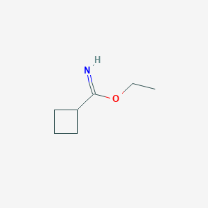 molecular formula C7H13NO B1504996 Ethyl cyclobutanecarboximidate CAS No. 82218-95-9