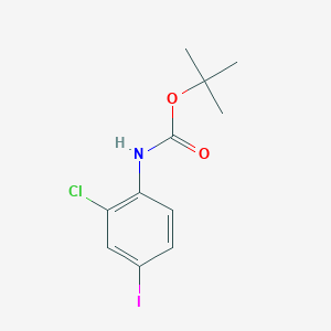 molecular formula C11H13ClINO2 B1504997 Tert-butyl 2-chloro-4-iodophenylcarbamate CAS No. 871476-61-8