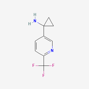 molecular formula C9H9F3N2 B15049986 1-(6-(Trifluoromethyl)pyridin-3-YL)cyclopropanamine CAS No. 1060810-97-0
