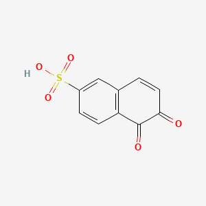 molecular formula C10H6O5S B1505002 5,6-Dihydro-5,6-dioxo-2-naphthalenesulfonic acid CAS No. 5690-17-5