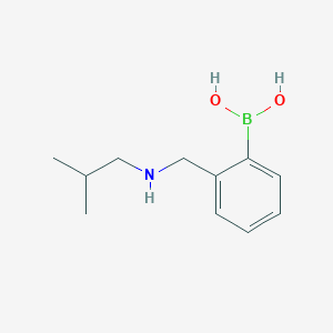 molecular formula C11H18BNO2 B15050031 (2-{[(2-Methylpropyl)amino]methyl}phenyl)boronic acid 