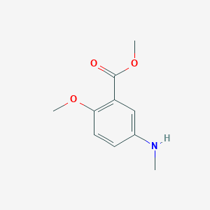 molecular formula C10H13NO3 B1505005 METHYL 2-METHOXY-5-METHYLAMINOBENZOATE CAS No. 900641-76-1