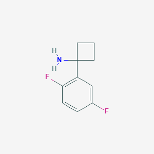 molecular formula C10H11F2N B15050190 1-(2,5-Difluorophenyl)cyclobutanamine 