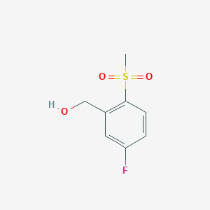 molecular formula C8H9FO3S B15050242 5-Fluoro-2-(methylsulphonyl)benzyl alcohol CAS No. 304649-77-2