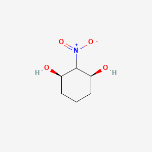 molecular formula C6H11NO4 B15050336 (1R,2R,3S)-2-Nitrocyclohexane-1,3-diol 