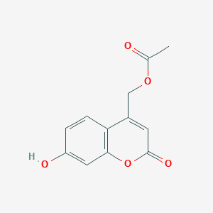 molecular formula C12H10O5 B15050476 (7-hydroxy-2-oxo-2H-chromen-4-yl)methyl acetate 
