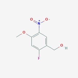 molecular formula C8H8FNO4 B15050488 2-Fluoro-4-methoxy-5-nitrobenzyl alcohol CAS No. 586412-87-5