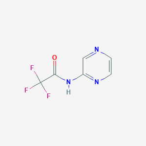 molecular formula C6H4F3N3O B150505 Acetamide, 2,2,2-trifluoro-N-pyrazinyl- CAS No. 129476-64-8