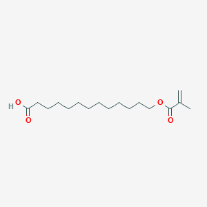 molecular formula C17H30O4 B15050590 Tridecanoic acid, 13-[(2-methyl-1-oxo-2-propenyl)oxy]- CAS No. 194025-68-8