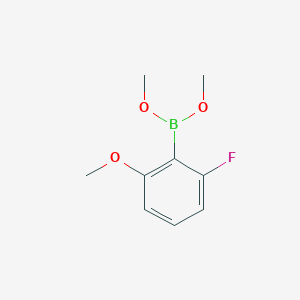 molecular formula C9H12BFO3 B1505068 Dimethyl (2-fluoro-6-methoxyphenyl)boronate CAS No. 75626-21-0