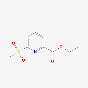 molecular formula C9H11NO4S B1505083 Ethyl 6-(methylsulfonyl)picolinate CAS No. 1186663-50-2