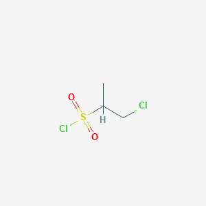 molecular formula C3H6Cl2O2S B15050921 1-Chloropropane-2-sulfonyl chloride 