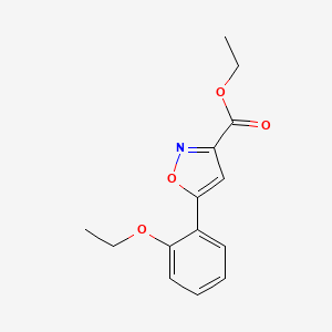 molecular formula C14H15NO4 B1505102 Ethyl 5-(2-ethoxyphenyl)-1,2-oxazole-3-carboxylate CAS No. 668971-91-3