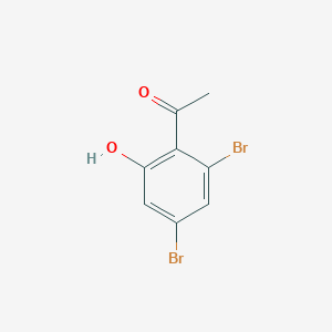 molecular formula C8H6Br2O2 B15051040 1-(2,4-Dibromo-6-hydroxyphenyl)ethanone 