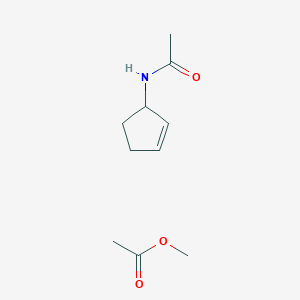 molecular formula C10H17NO3 B1505108 Methyl acetate--N-(cyclopent-2-en-1-yl)acetamide (1/1) CAS No. 86252-77-9