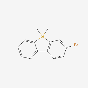 molecular formula C14H13BrSi B15051087 3-Bromo-5,5-dimethyl-5h-dibenzo[b,d]silole 