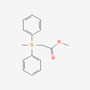 molecular formula C16H18O2Si B1505110 Methyl [methyl(diphenyl)silyl]acetate CAS No. 89266-73-9