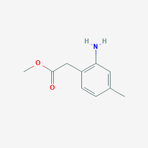 molecular formula C10H13NO2 B1505111 Methyl 2-(2-amino-4-methylphenyl)acetate CAS No. 29640-92-4